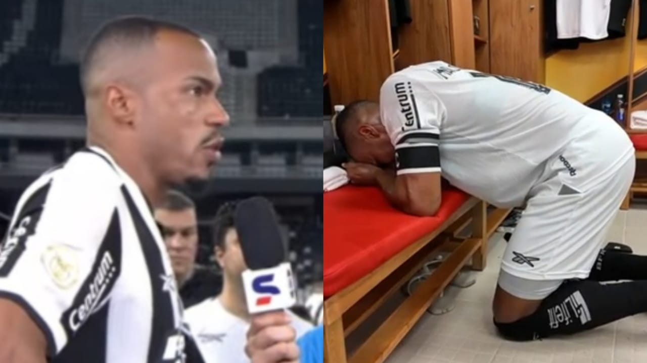 capitao-do-botafogo-orou-no-vestiario-apos-vencer-libertadores:-“a-gloria-e-tua,-jesus”
