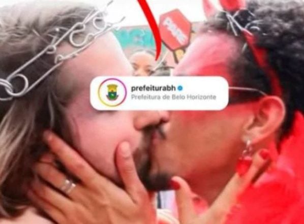 prefeitura-de-bh-divulga-carnaval-com-homens-fantasiados-de-cristo-e-diabo-se-beijando