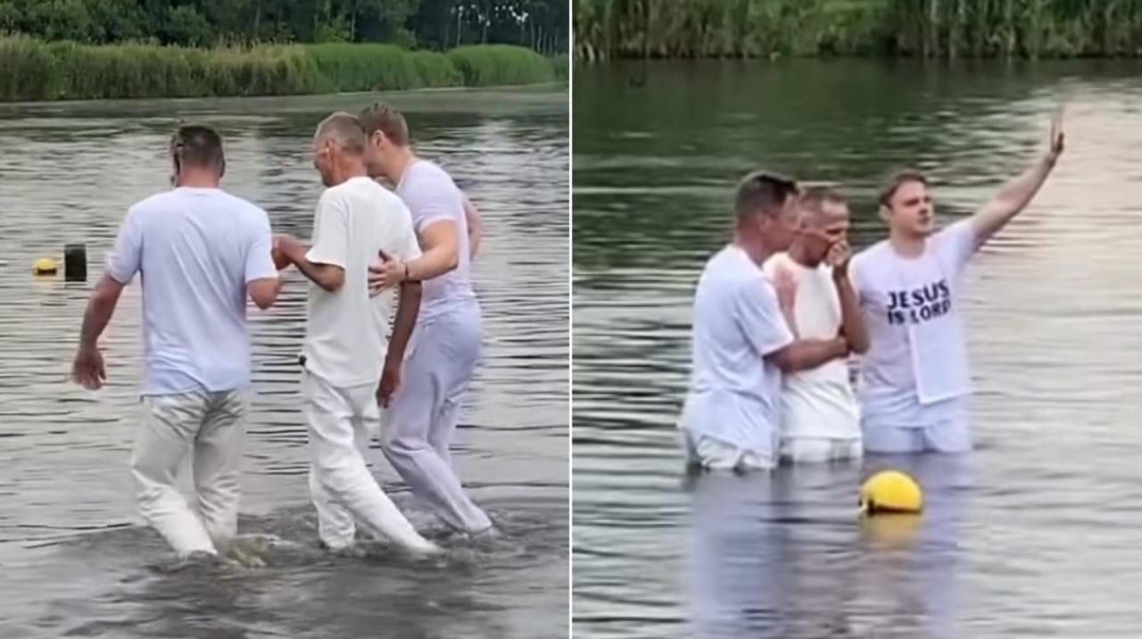 paciente-terminal-e-levado-de-ambulancia-para-ser-batizado-em-lago:-“minha-fe-esta-forte”