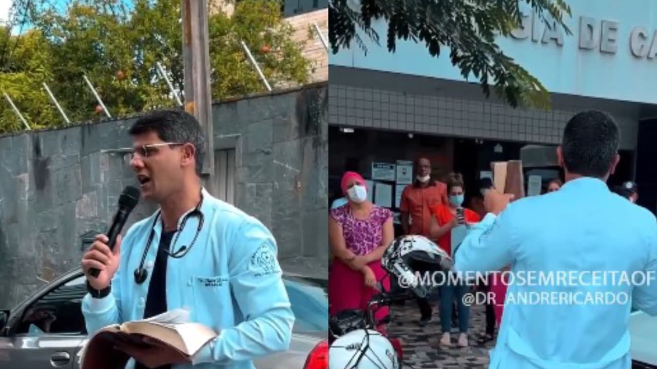 barrado-em-hospital,-medico-prega-na-rua:-“falei-sobre-o-medico-dos-medicos”